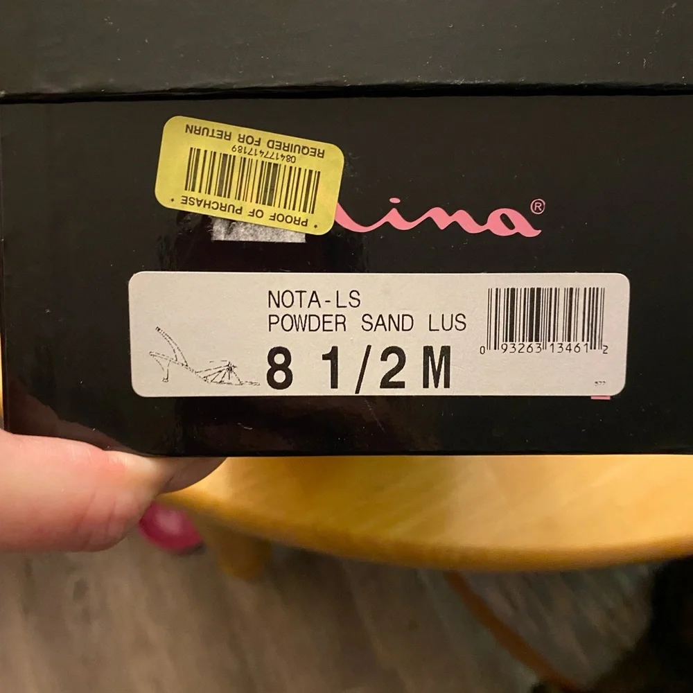 Nina champagne satin formal heel - Picture 2 of 8